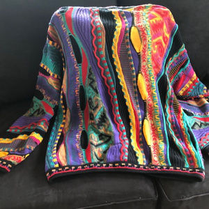 Men's Colorful Sweater, Size Large,